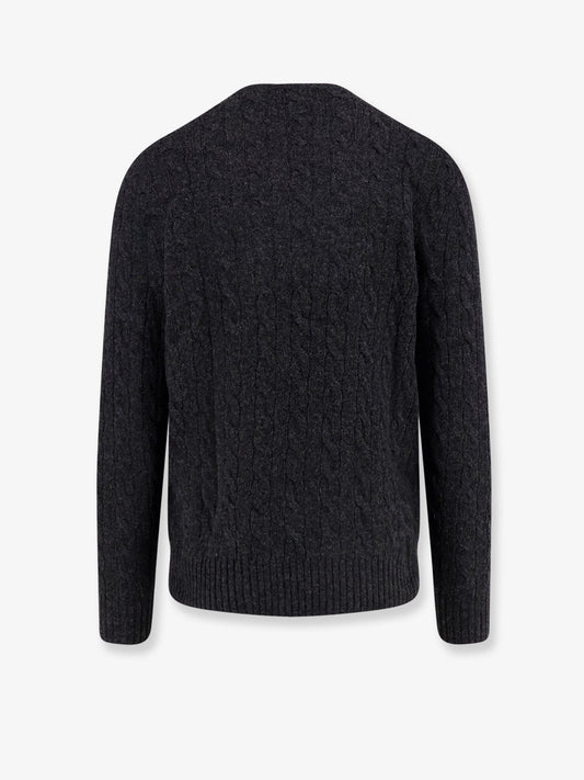 Polo Ralph Lauren Wool and cashmere cable knit sweater - Darkgranitehthr