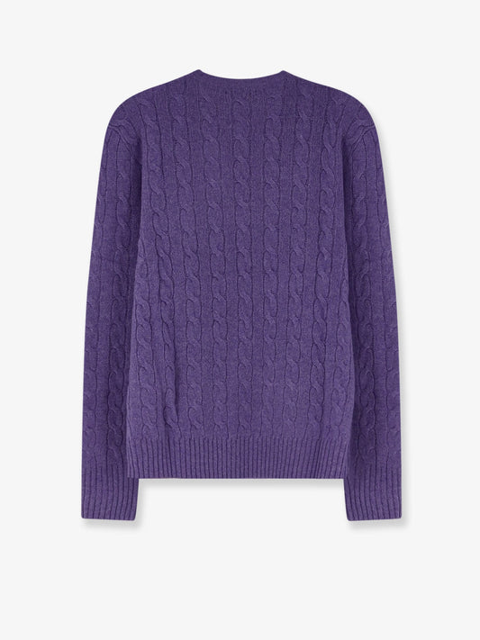 Polo Ralph Lauren Wool and cashmere cable-knit sweater - Lightcoronetpurpleheather