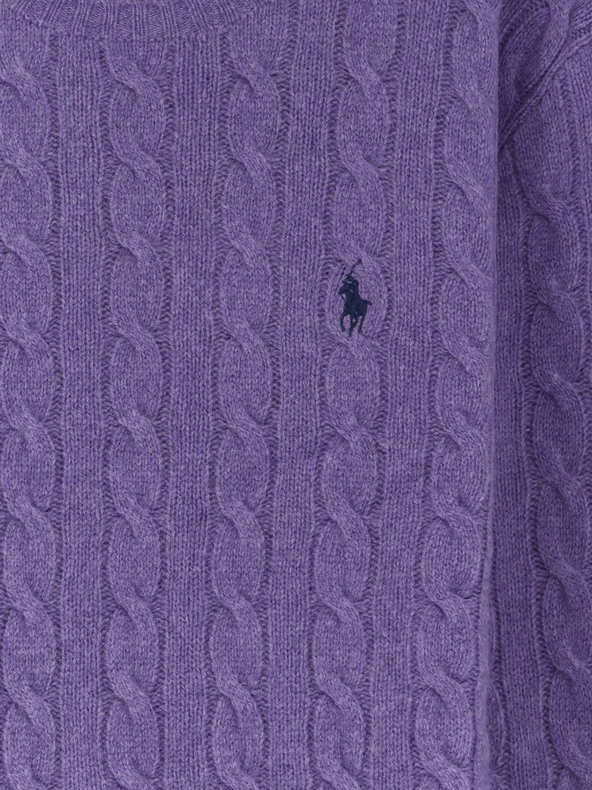 Polo Ralph Lauren Wool and cashmere cable-knit sweater - Lightcoronetpurpleheather