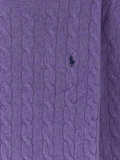 Polo Ralph Lauren Wool and cashmere cable-knit sweater - Lightcoronetpurpleheather