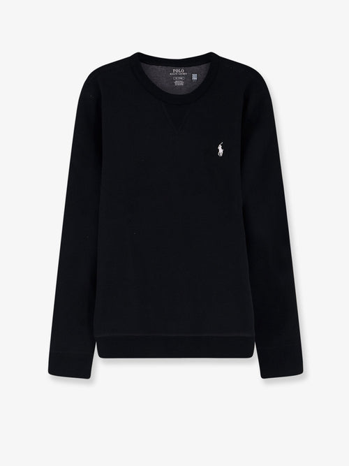 Polo Ralph Lauren Cotton blend sweatshirt with front embroidered logo - Polo Black Cream Pp