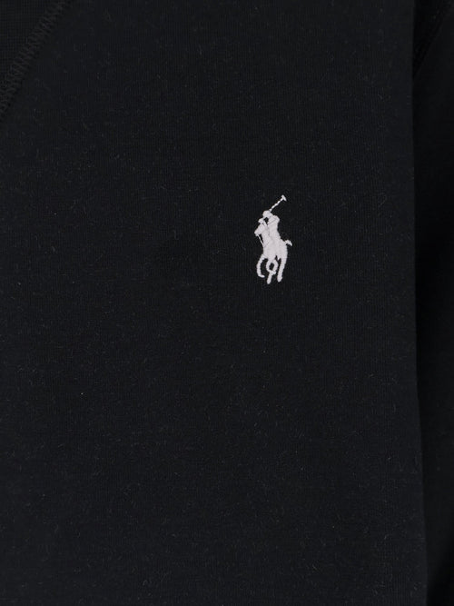 Polo Ralph Lauren Cotton blend sweatshirt with front embroidered logo - Polo Black Cream Pp