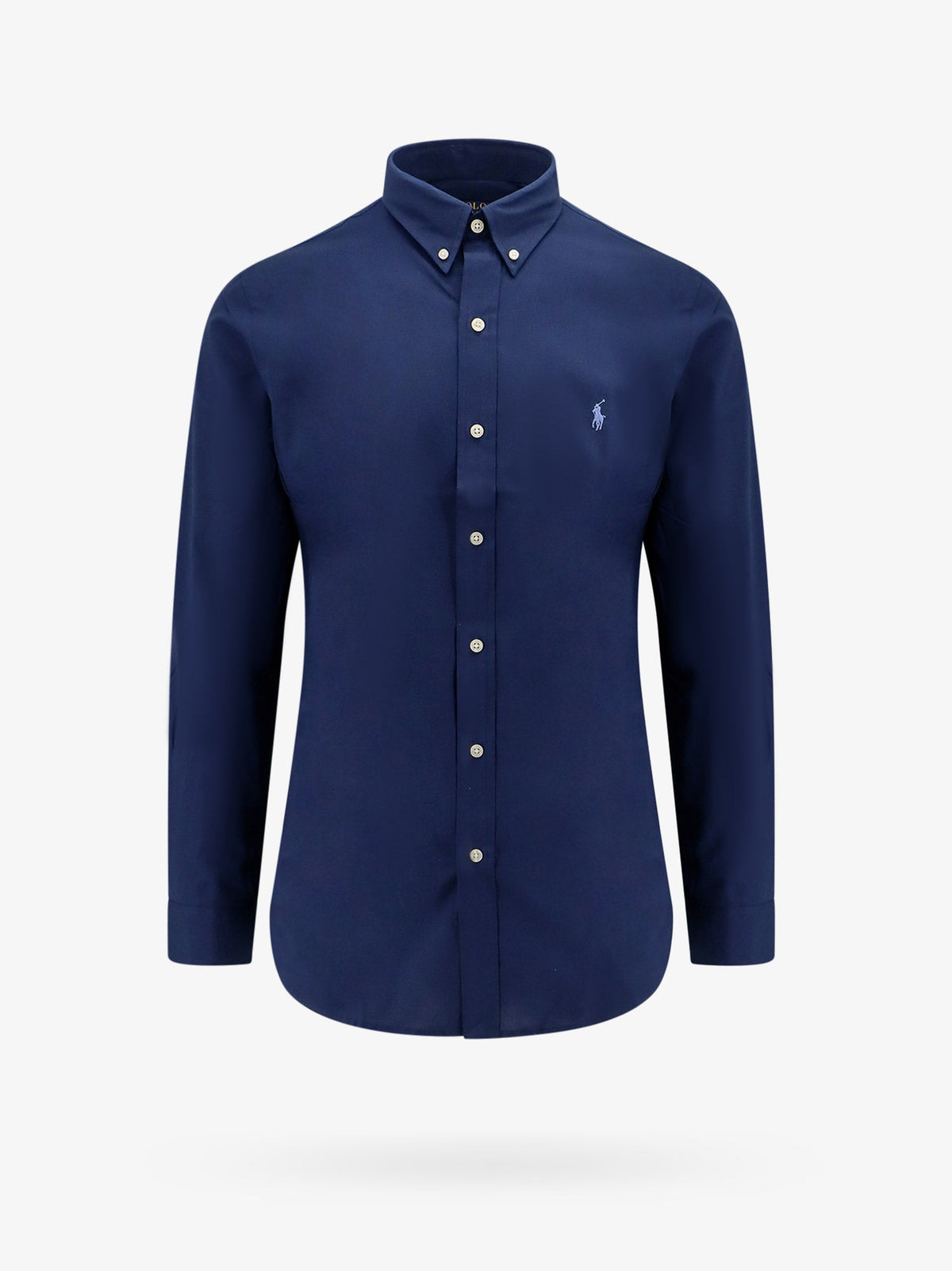 Polo Ralph Lauren Cotton shirt with front embroidered logo - Newport Navy