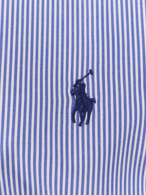 Polo Ralph Lauren Striped stretch cotton shirt - Blue White Hairline Strip