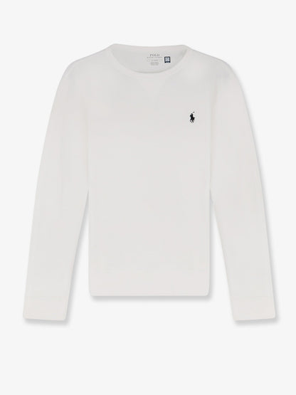 Polo Ralph Lauren Cotton blend sweatshirt with iconic embroidery - White