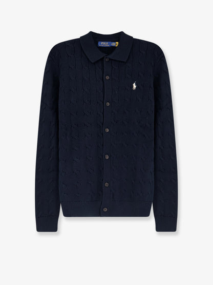 Polo Ralph Lauren Cotton cardigan with braided knit - Hunternavywc