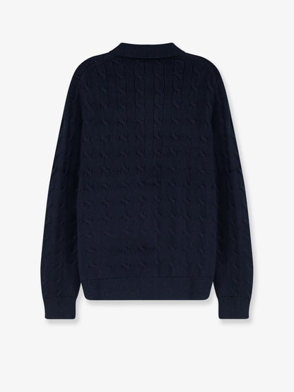 Polo Ralph Lauren Cotton cardigan with braided knit - Hunternavywc