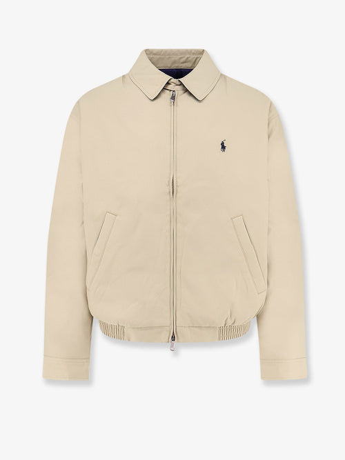 Polo Ralph Lauren Nylon down jacket with contrasting embroidered logo - Khakiuniform