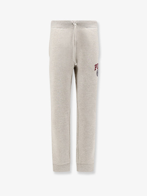 Polo Ralph Lauren Cotton blend jogging trousers with side logo print - Ltsportheather