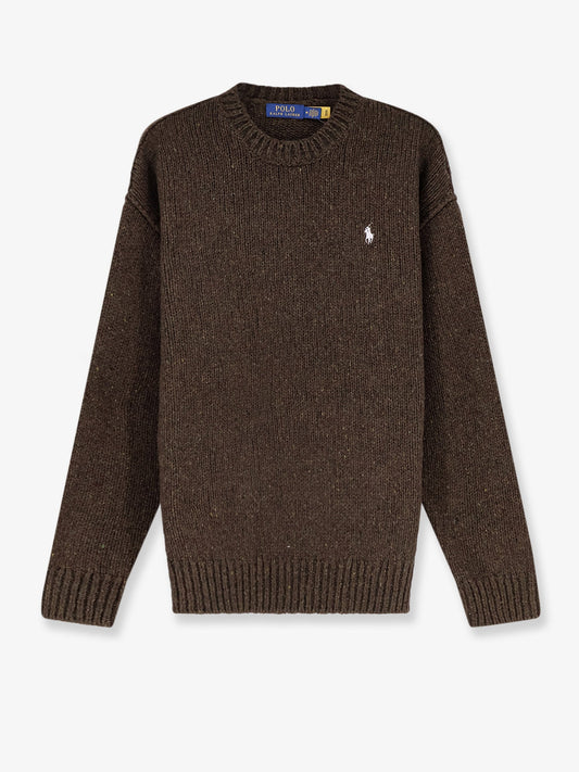 Polo Ralph Lauren Melange wool blend sweater - Olivebrownmarl