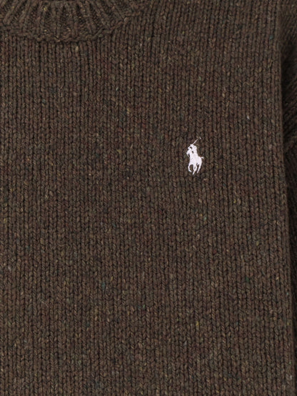 Polo Ralph Lauren Melange wool blend sweater - Olivebrownmarl