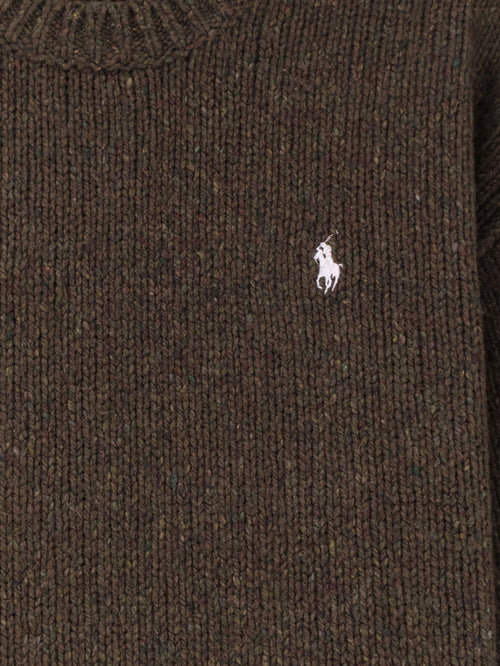Polo Ralph Lauren Melange wool blend sweater - Olivebrownmarl