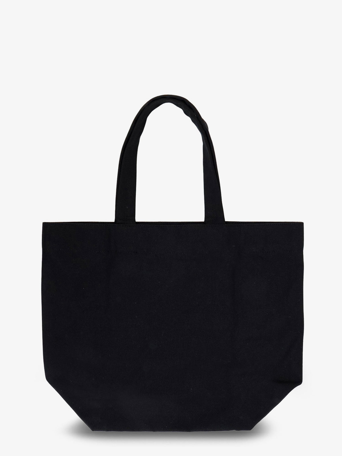 Rick Owens Canvas handbag with front logo - Black/Pearl