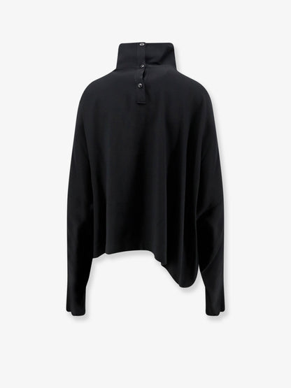 Rick Owens Jumbo Tabard alpaca and wool blend top - Black