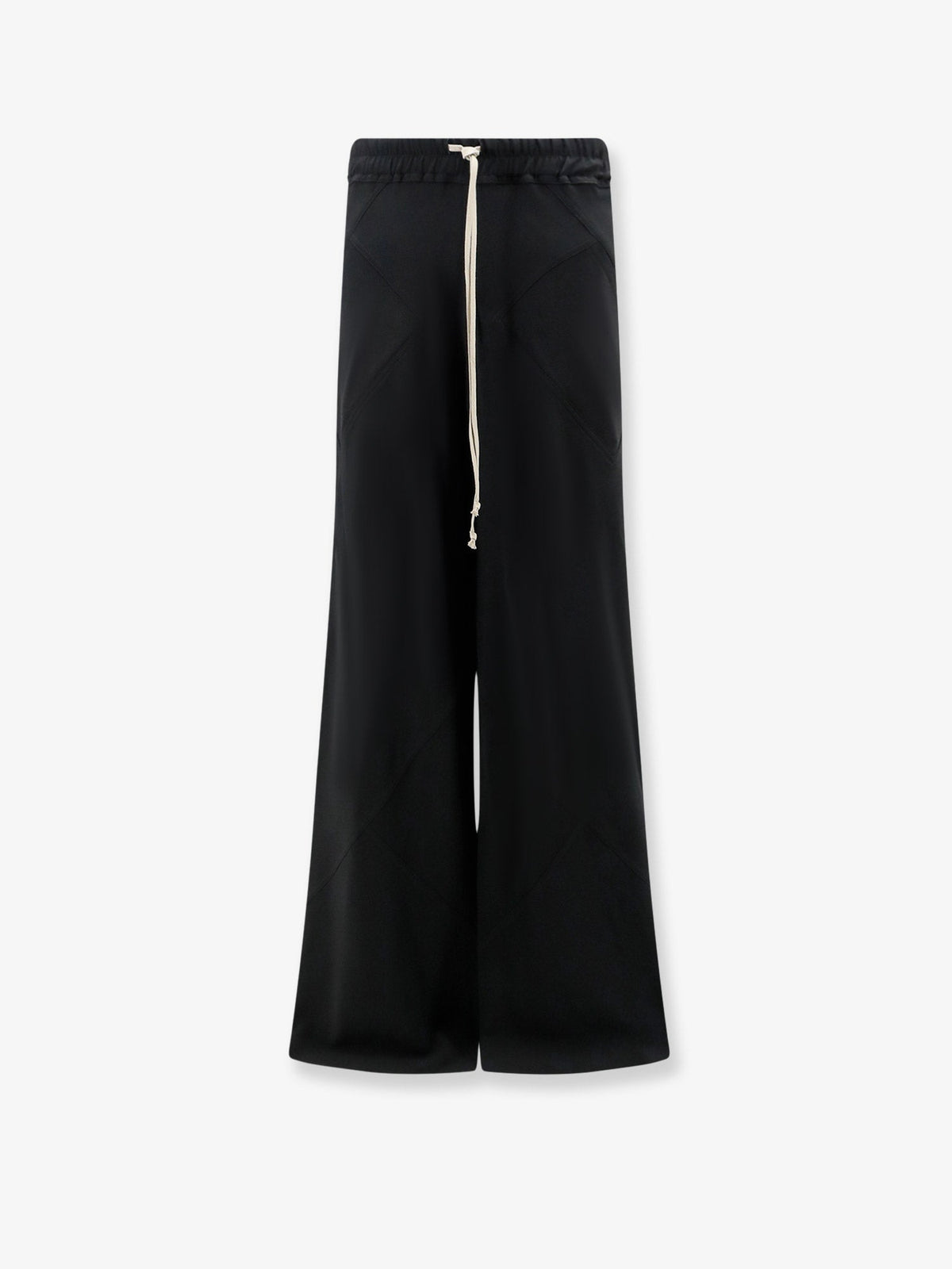 Rick Owens Bias viscose and silk trousers - Black
