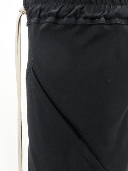 Rick Owens Bias viscose and silk trousers - Black