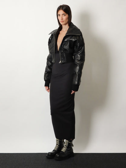 Rick Owens Dirt Pillar Long Stretch Wool Blend skirt - Black