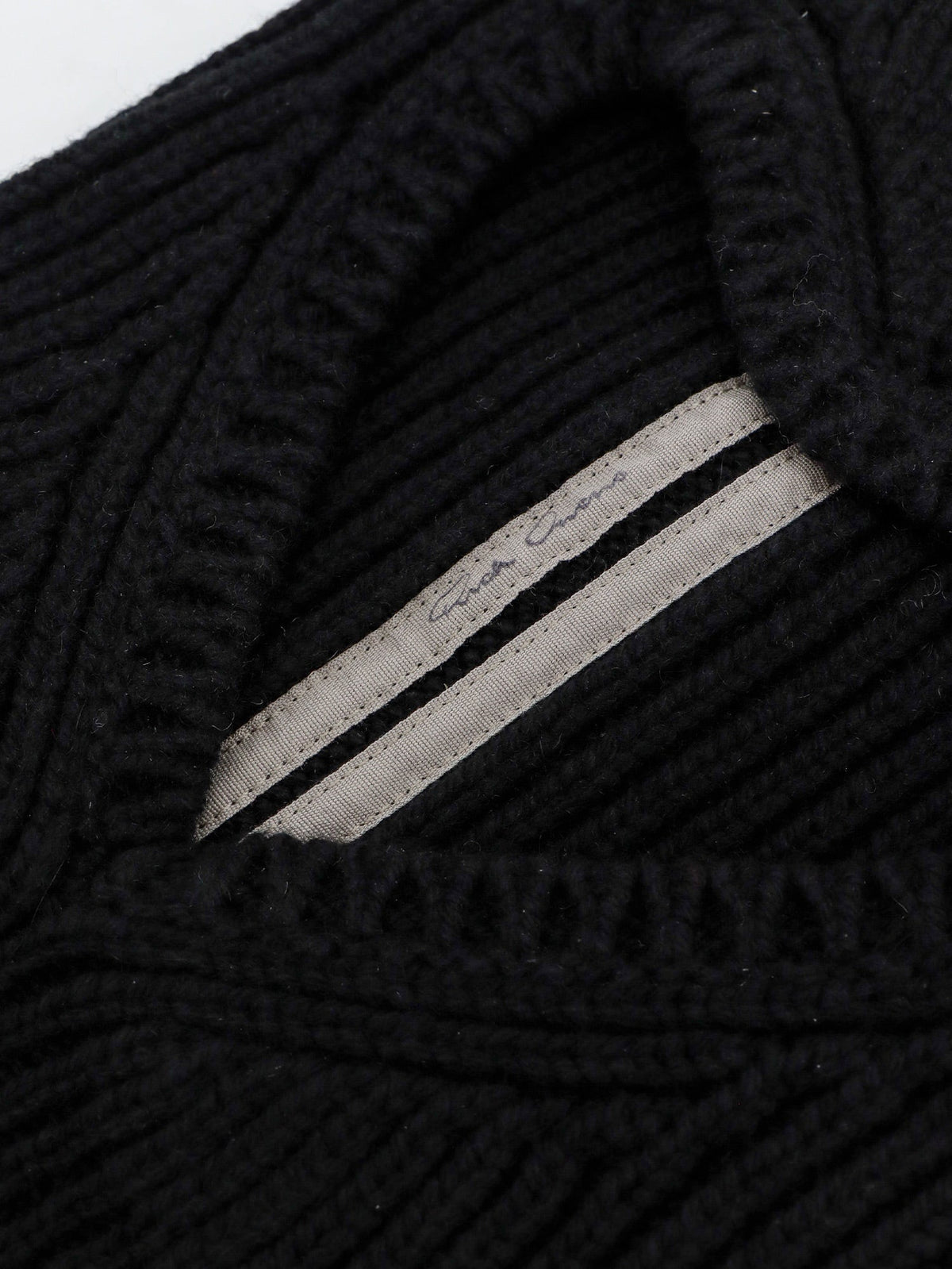 Rick Owens Porteville cashmere and wool blend balaclava - Black