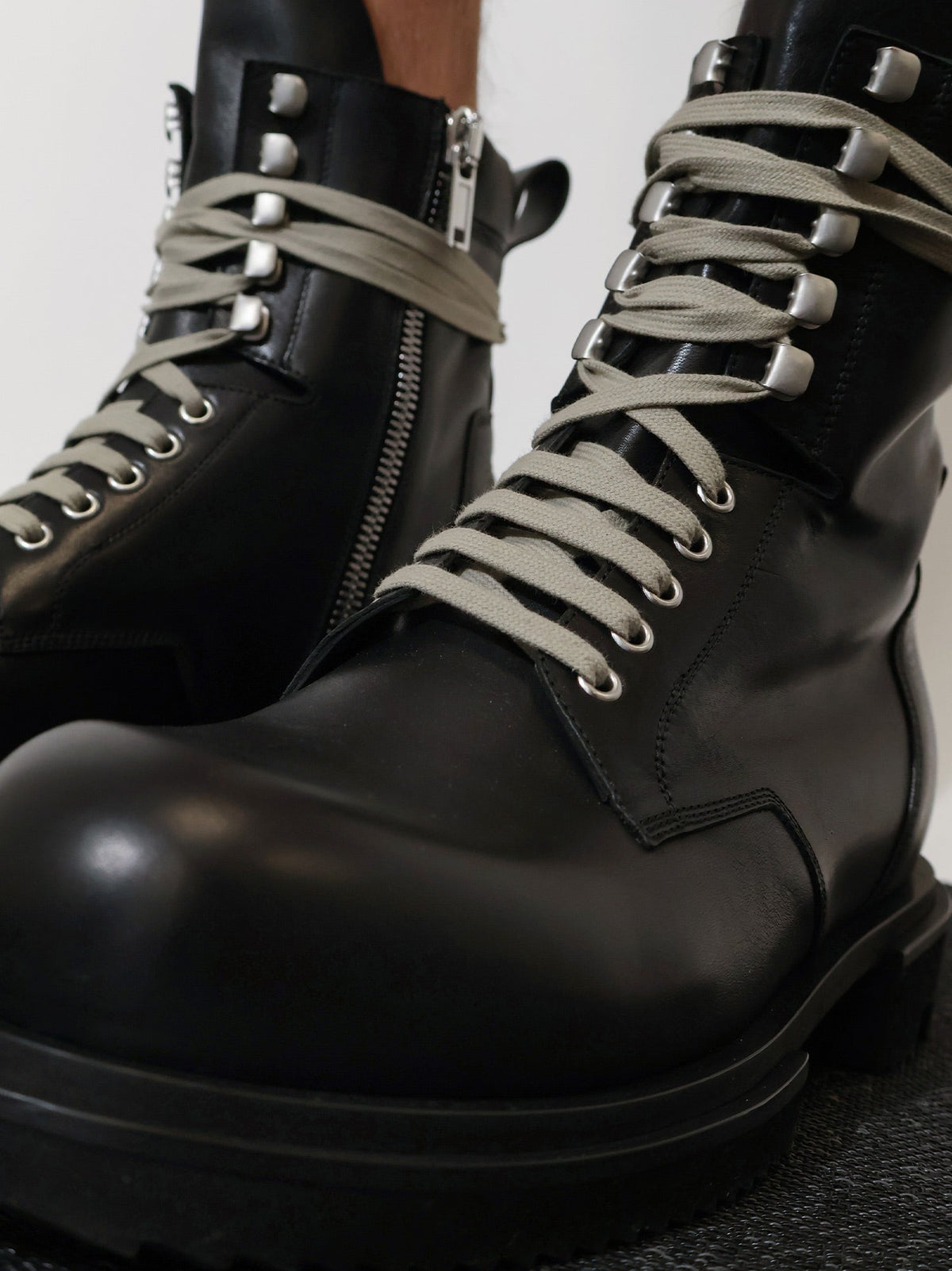 Rick Owens Leather boots - Black