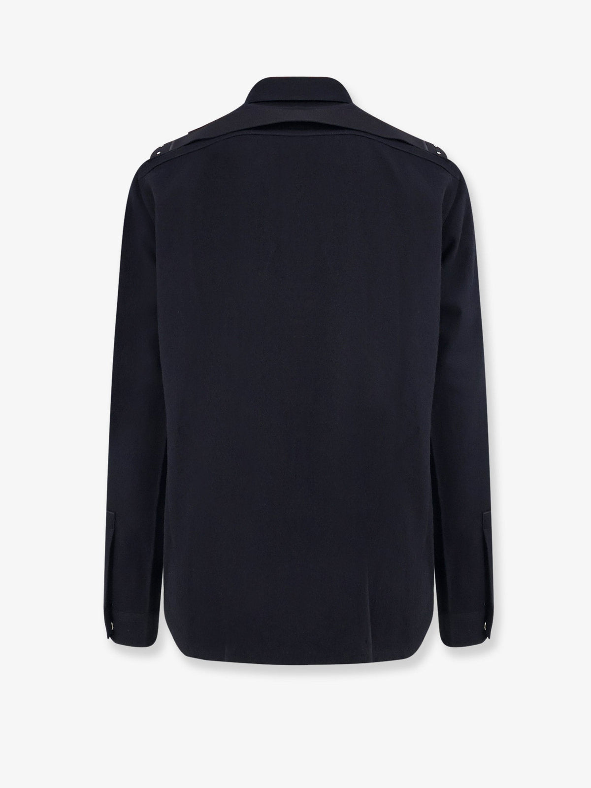Rick Owens Cotton and Wool Outershirt - Black