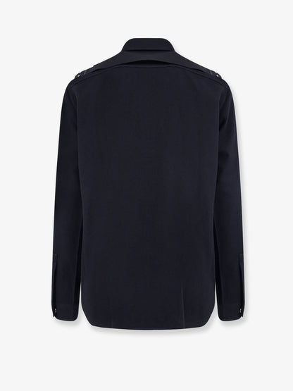Rick Owens Cotton and Wool Outershirt - Black