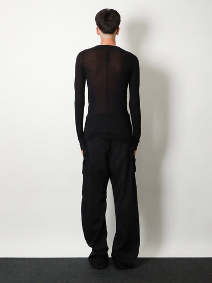 Rick Owens Viscose and silk blend T-shirt - Black