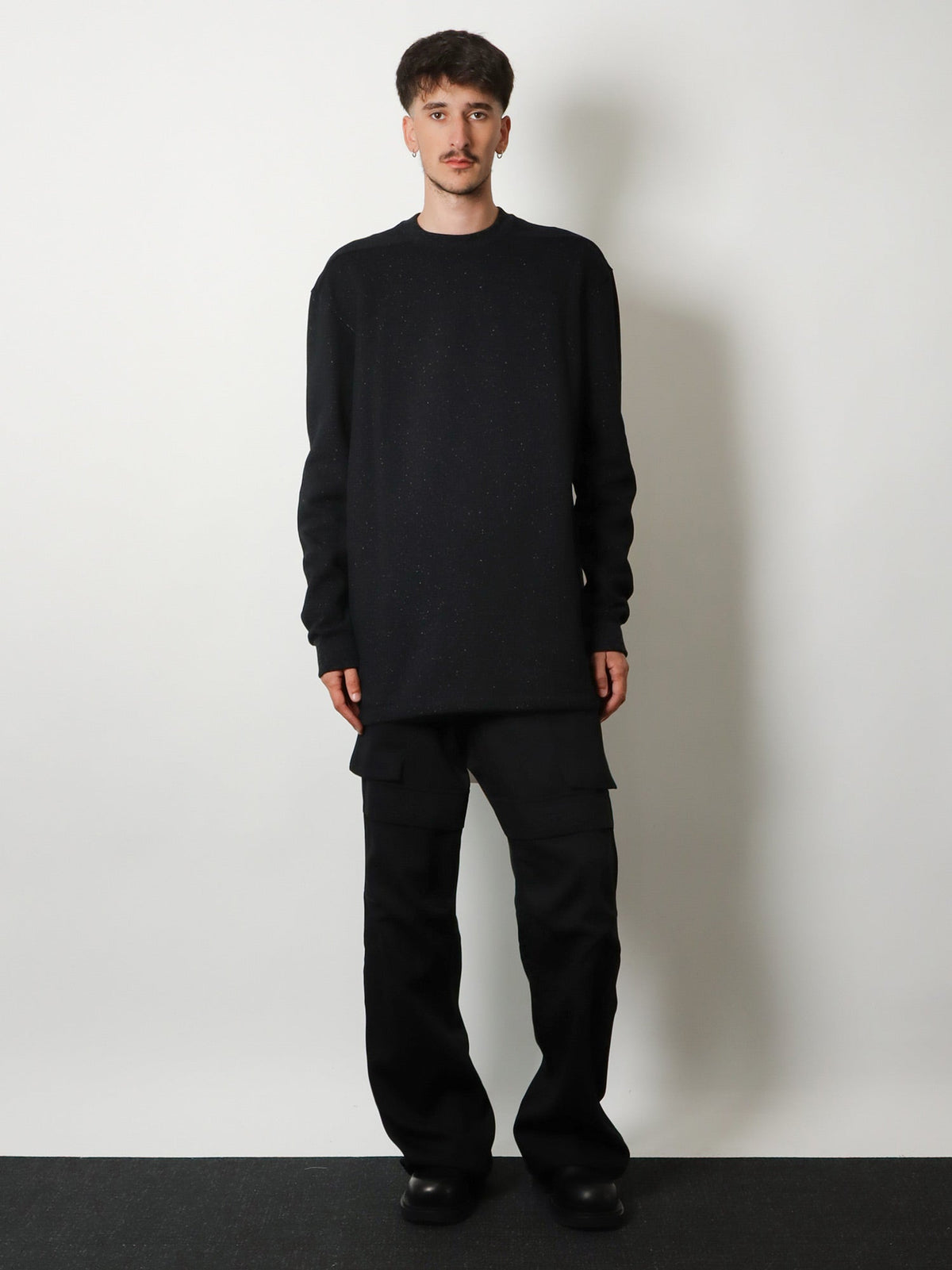 Rick Owens Wool and cotton blend sweater - Black