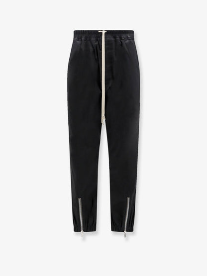 Rick Owens Tecuatl Track Cotton Blend Pants - Black