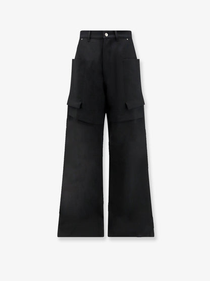 Rick Owens Stefan Cargo Virgin Wool trousers - Black