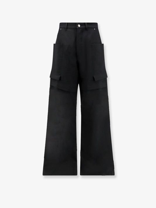 Rick Owens Stefan Cargo Virgin Wool trousers - Black