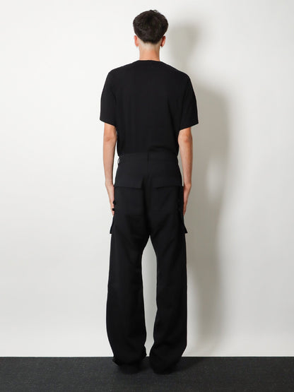 Rick Owens Stefan Cargo Virgin Wool trousers - Black