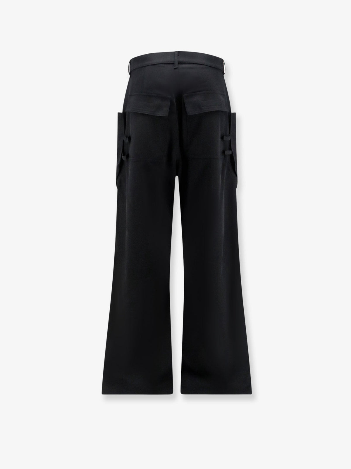 Rick Owens Stefan Cargo Wool Trousers - Black