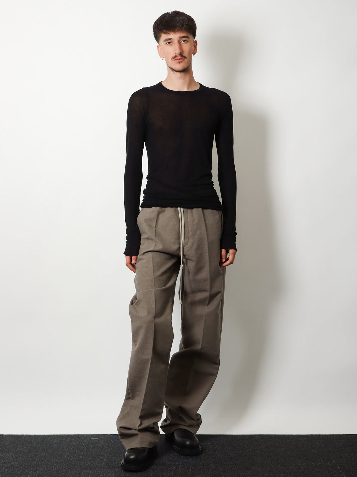 Rick Owens Dietrich cotton trousers - Dust