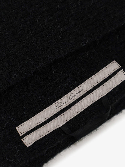 Rick Owens Alpaca blend scarf - Black