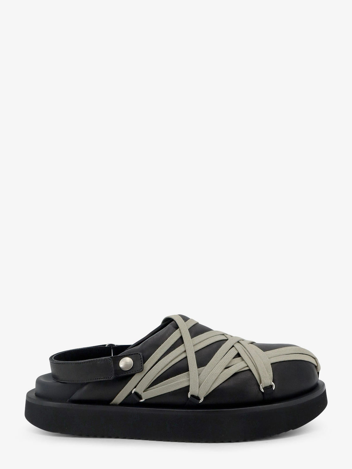 Rick Owens Megalace leather sandals - Blackpearl