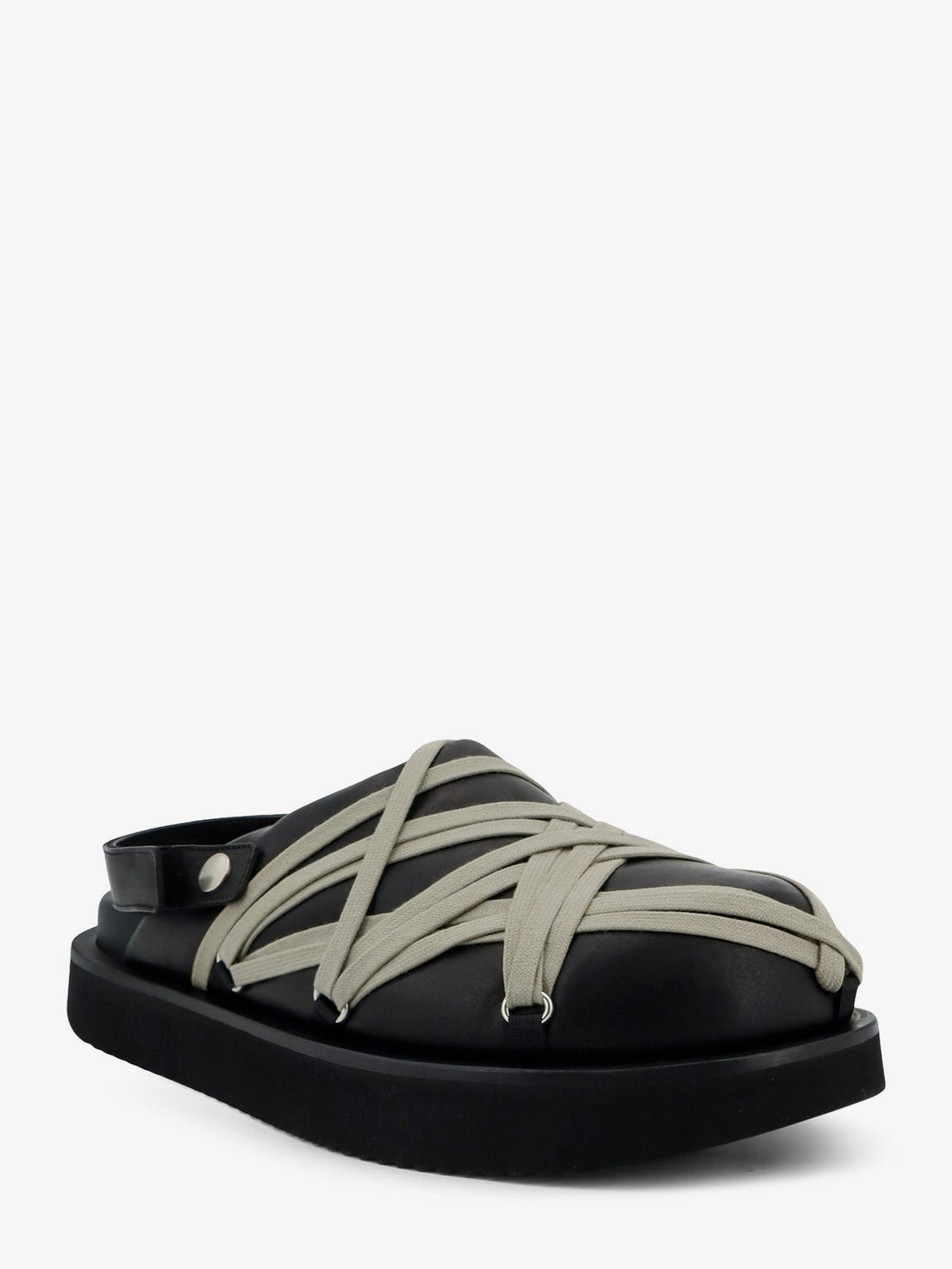 Rick Owens Megalace leather sandals - Blackpearl