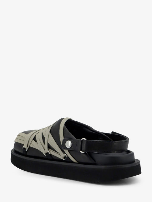 Rick Owens Megalace leather sandals - Blackpearl