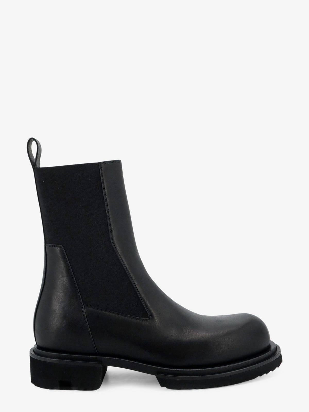 Rick Owens Gabe Leather Beatle Boots - Black
