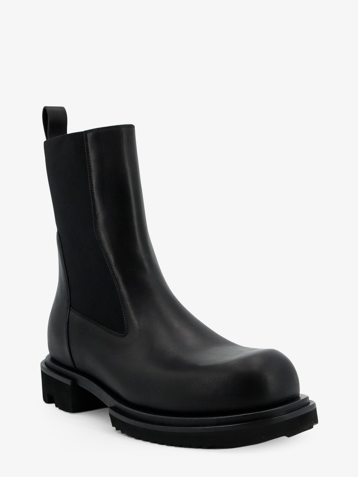 Rick Owens Gabe Leather Beatle Boots - Black
