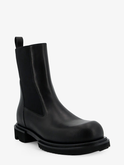Rick Owens Gabe Leather Beatle Boots - Black