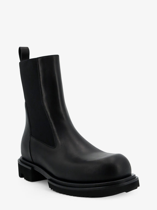 Rick Owens Gabe Leather Beatle Boots - Black