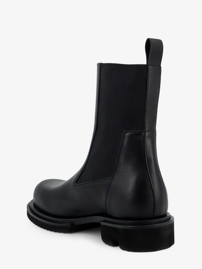 Rick Owens Gabe Leather Beatle Boots - Black