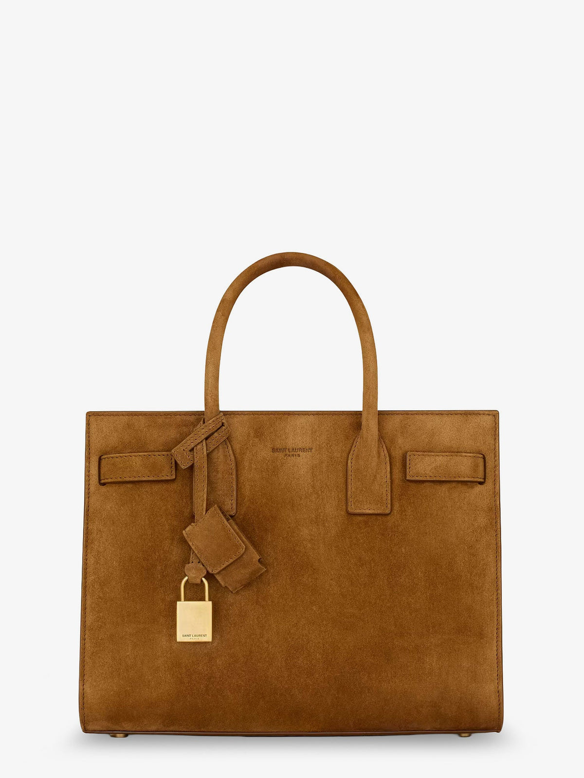 Saint Laurent Sac de Jour Baby suede handbag - Orange Car Co/Occ