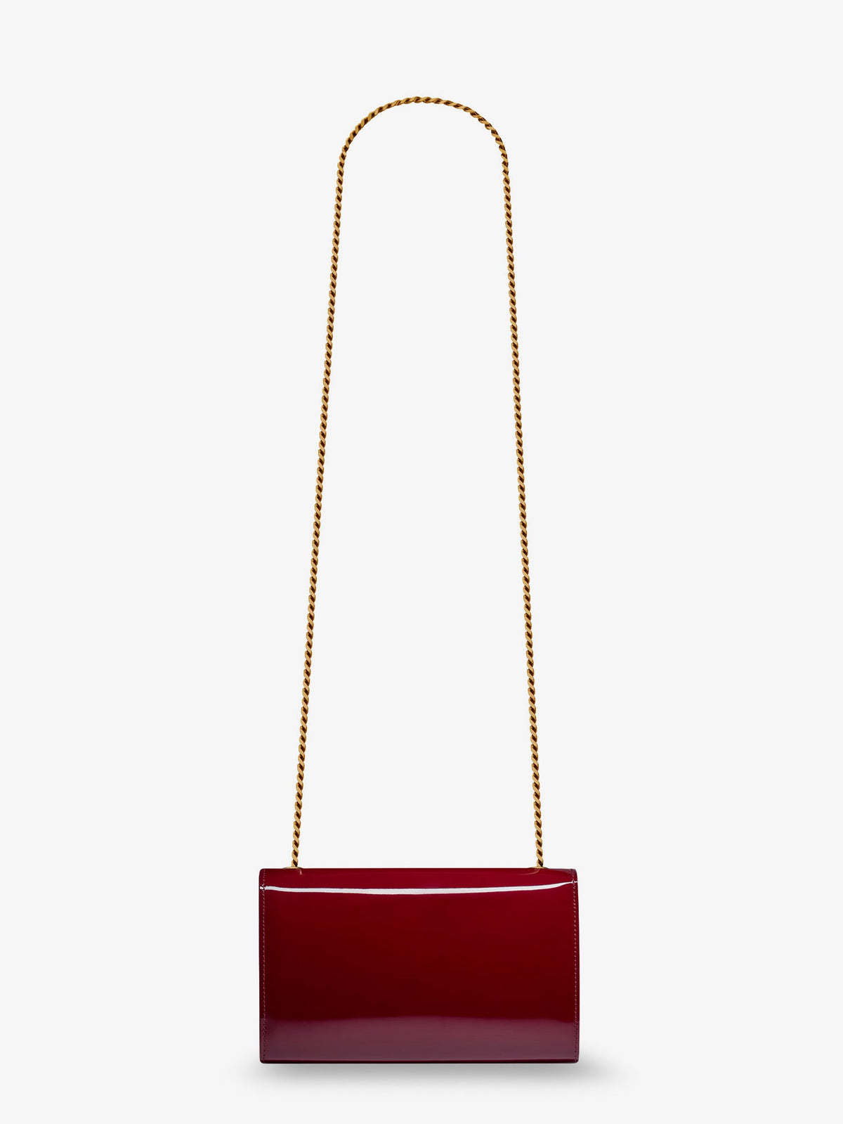 Saint Laurent Kate patent leather crossbody bag - Redgrenat