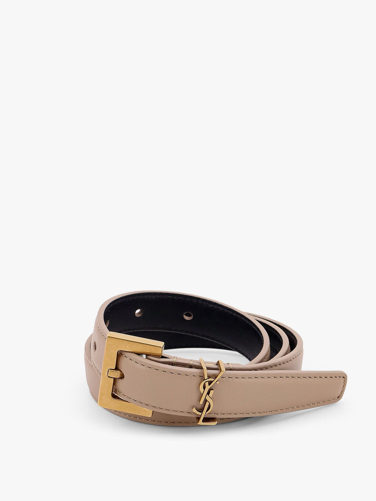 Saint Laurent Leather belt - Dark Beige
