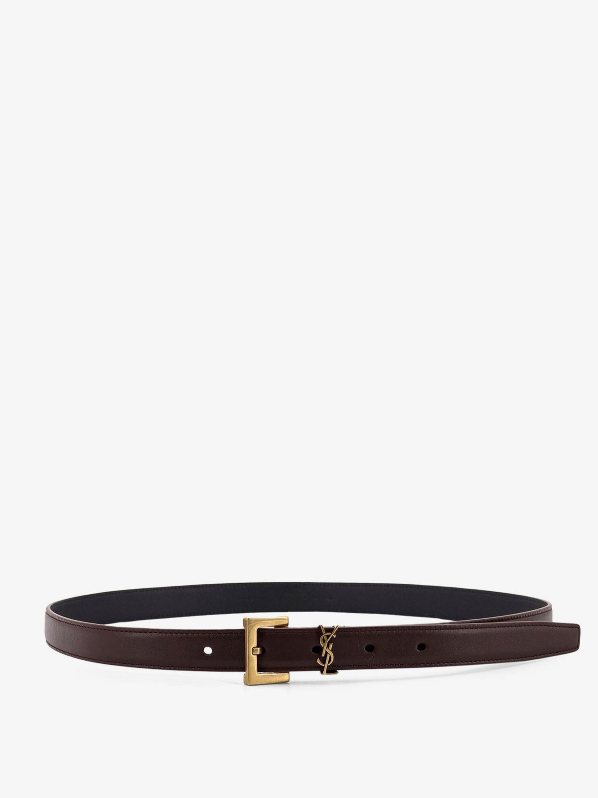 Saint Laurent Leather belt - Redtan