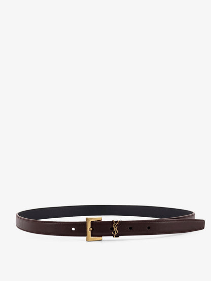 Saint Laurent Leather belt - Redtan