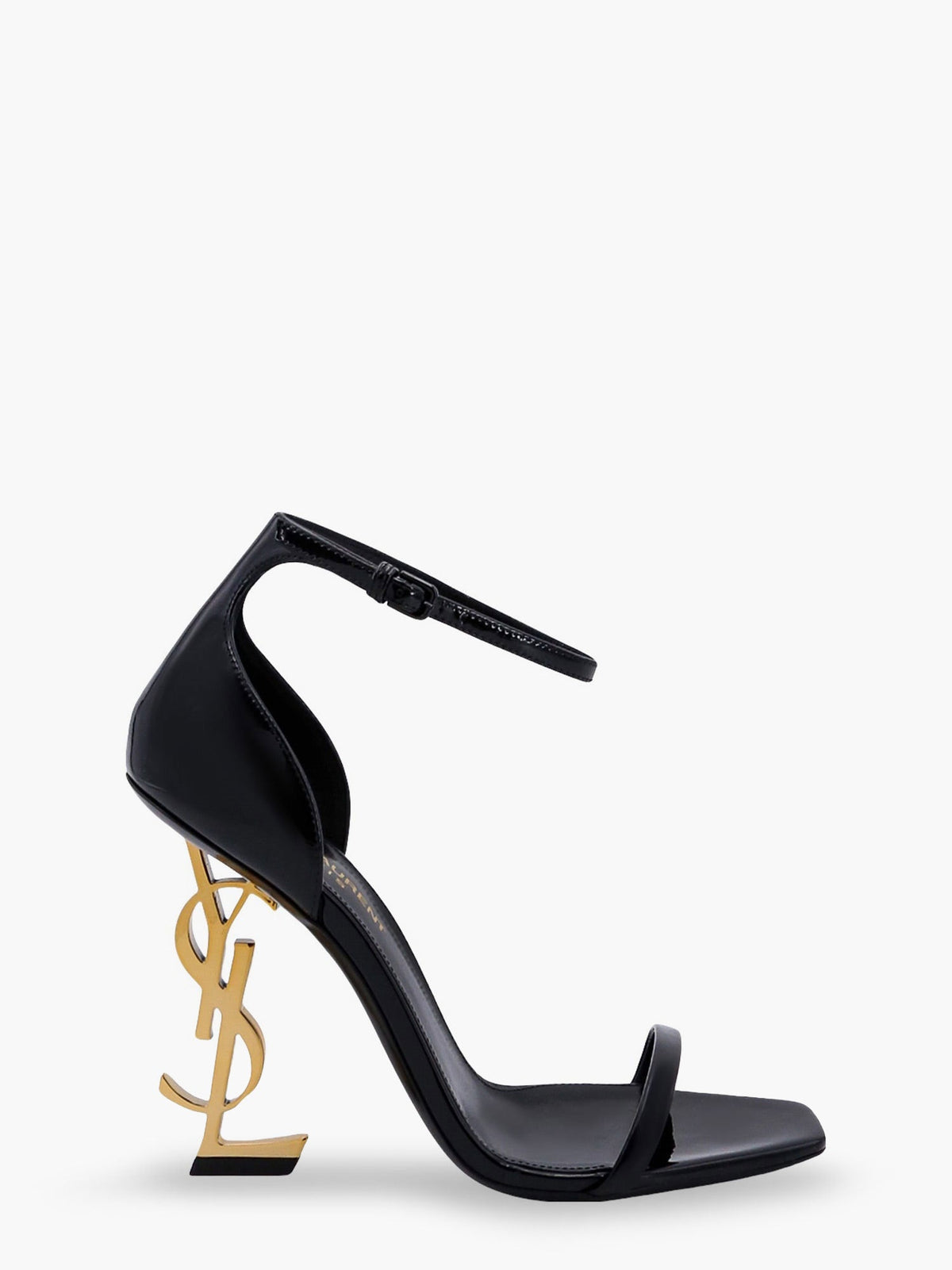 Saint Laurent Opyum patent leather sandals - Nero