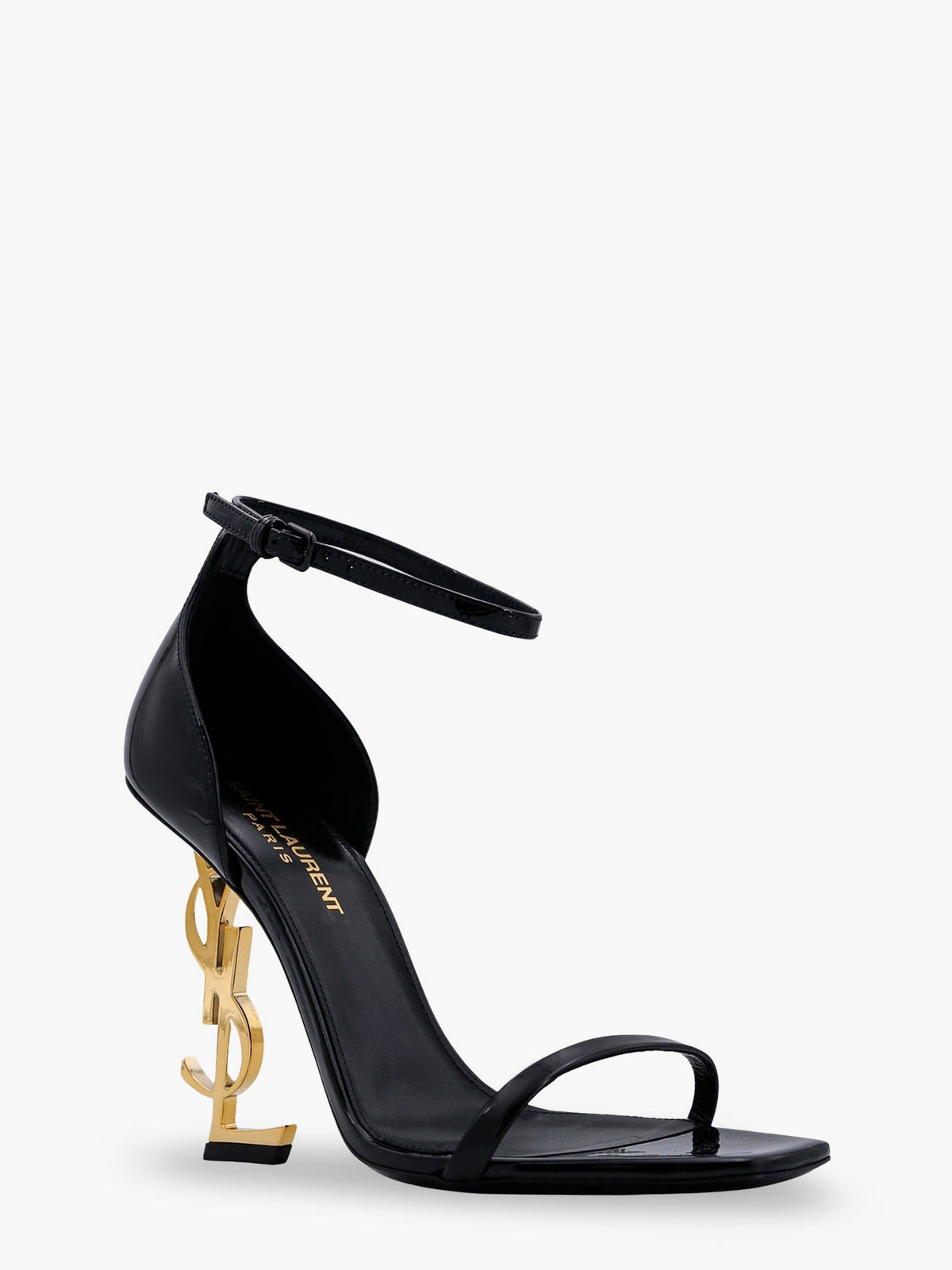 Saint Laurent Opyum patent leather sandals - Nero