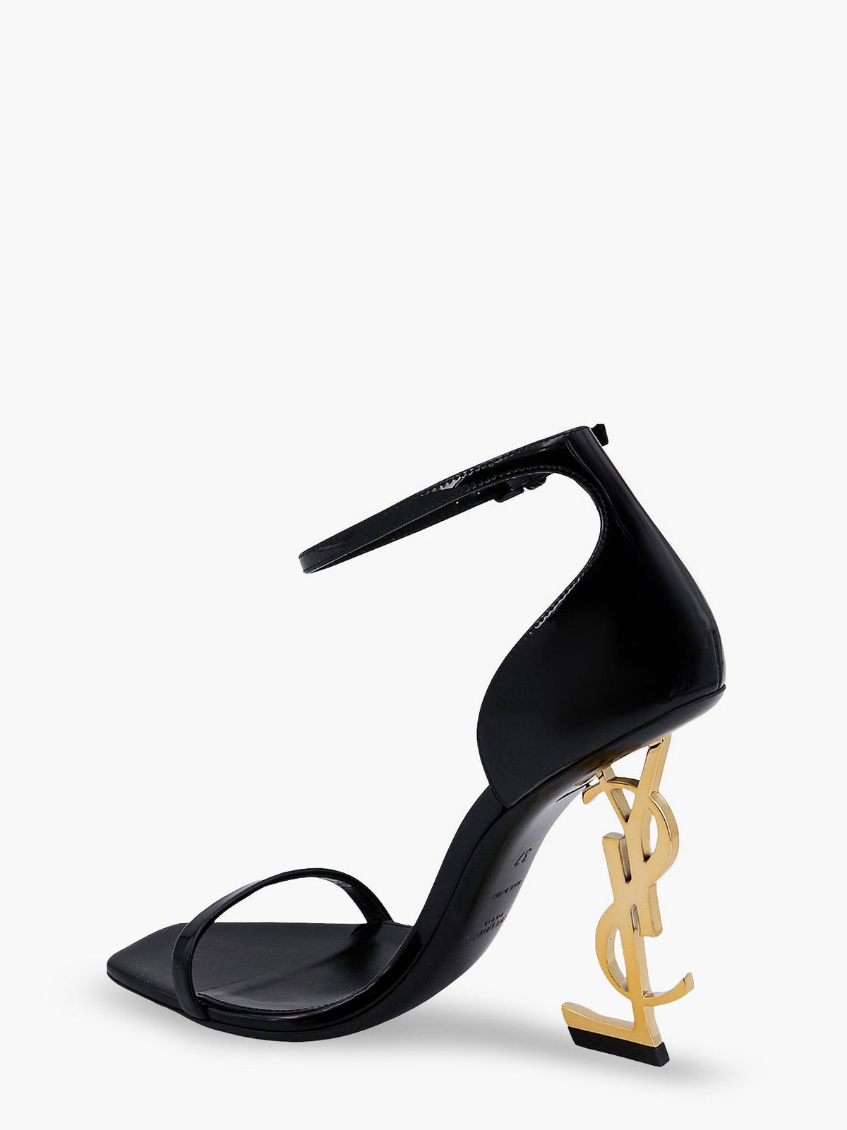 Saint Laurent Opyum patent leather sandals - Nero